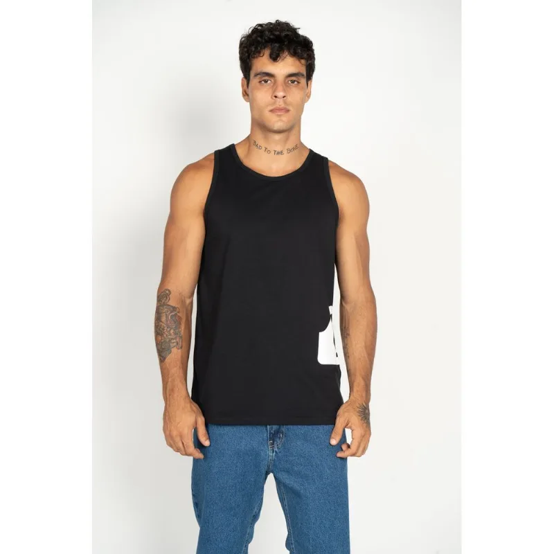 Regata Quiksilver Side Logo Preto-Preto-M