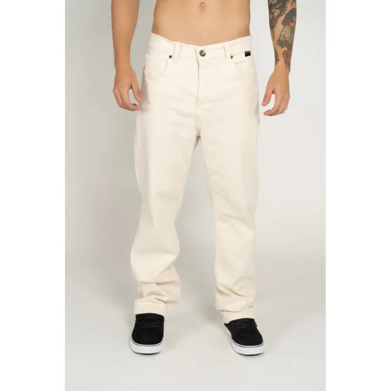 Calça Quiksilver Jeans Street Color Areia-Areia-46