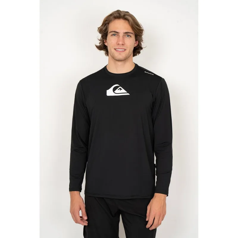 Camiseta Quiksilver Surf M/L Solid Streak Preto