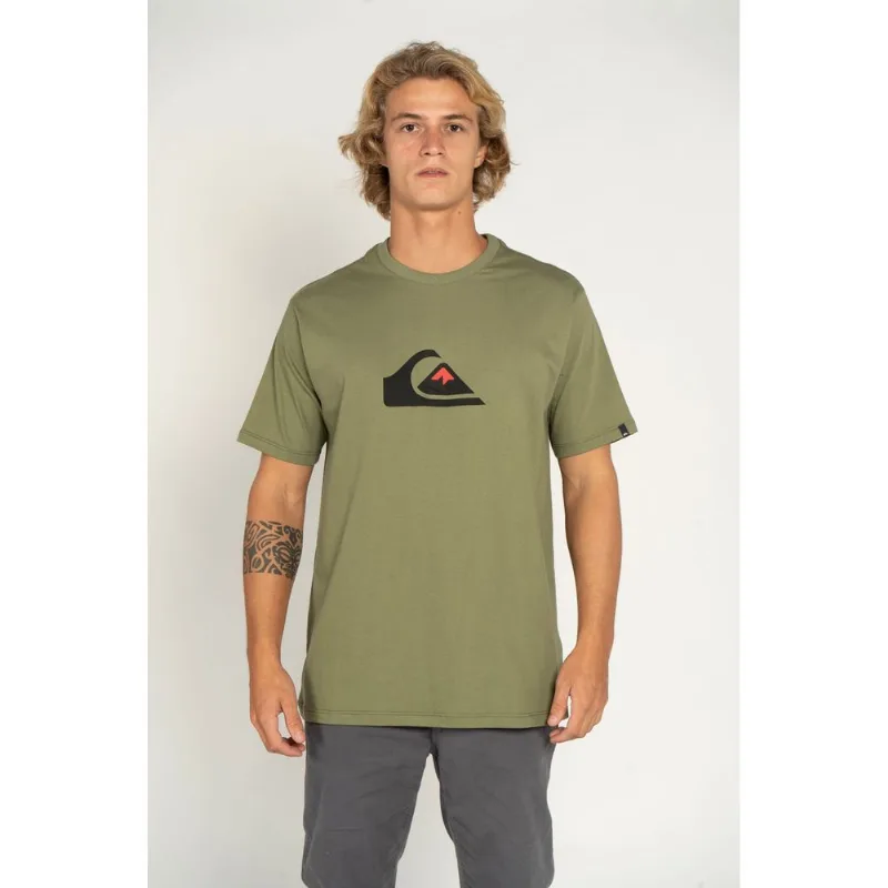 Camiseta Quiksilver M/C Comp Logo Verde Escuro-VERDE ESCURO-P