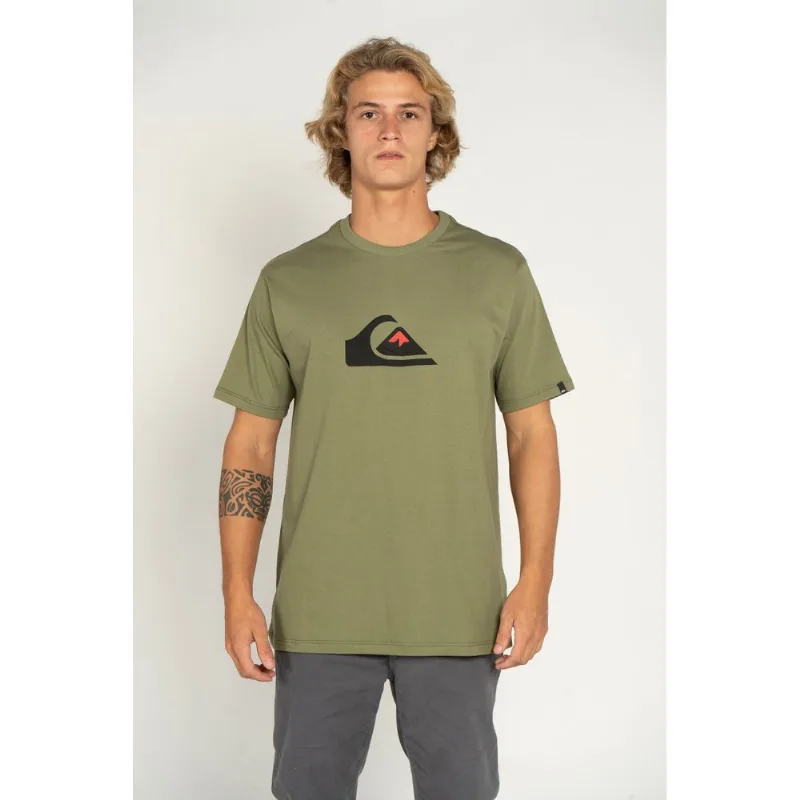 Camiseta Quiksilver M/C Comp Logo Verde Escuro-VERDE ESCURO-GG