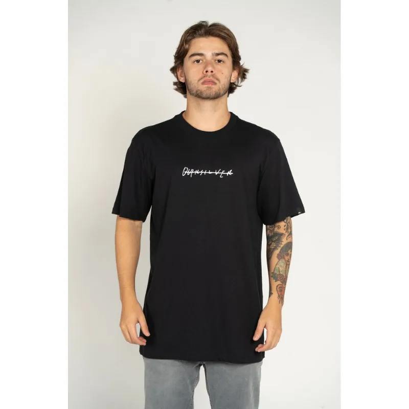 Camiseta Quiksilver M/C Rushed Logo Dna Preto-Preto-P