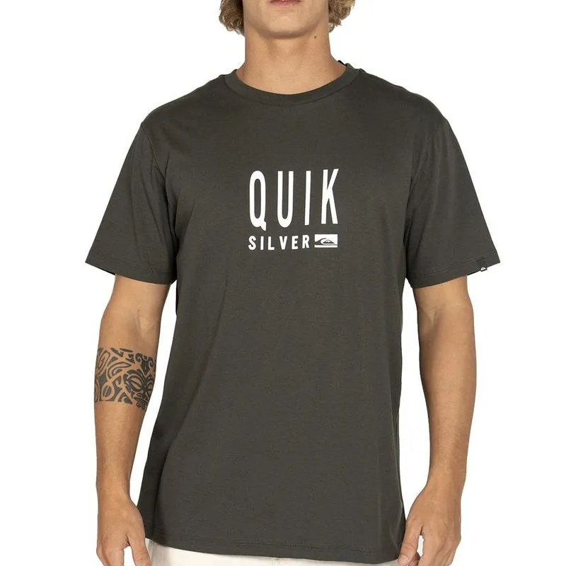 Camiseta Quiksilver High Rise WT25 Masculina Cinza Escuro GG / chumbo