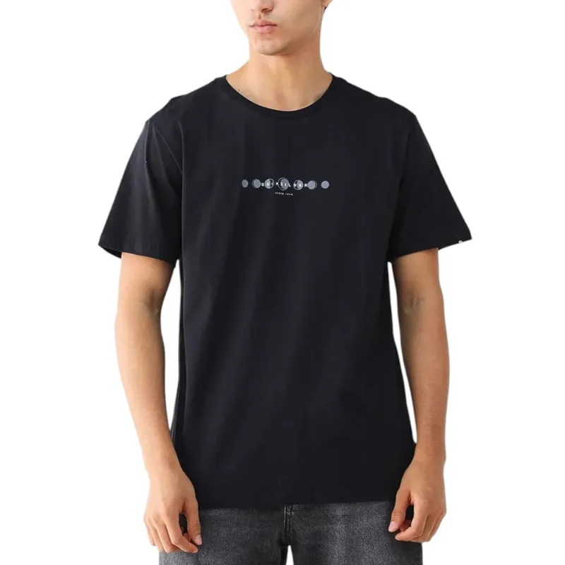 Camiseta Quiksilver Moon Fase Preta