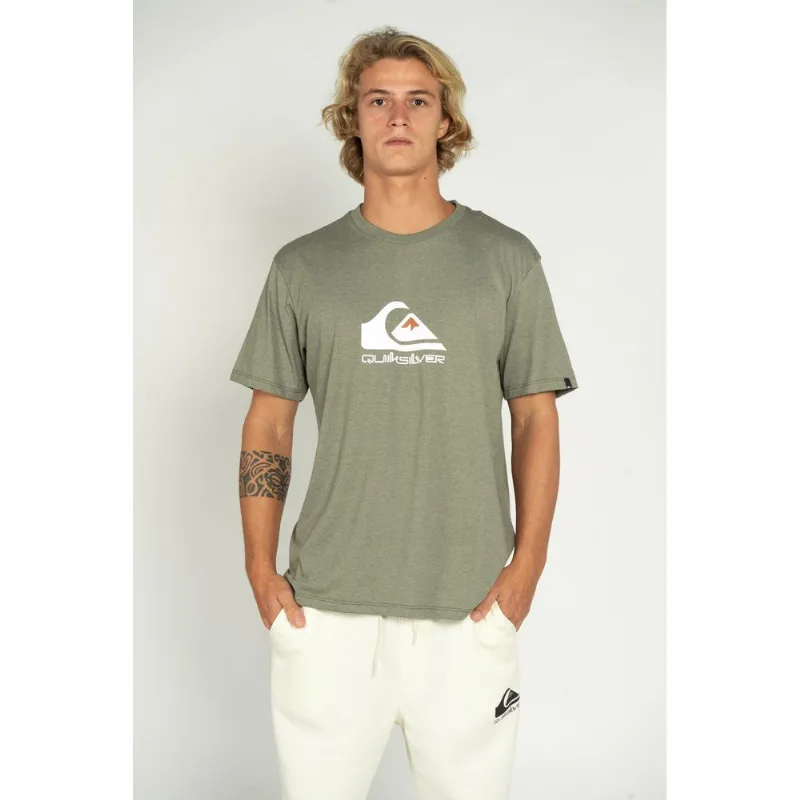 Camiseta Quiksilver M/C Full Logo Verde Escuro Mescla-Verde Escuro Mescla-P