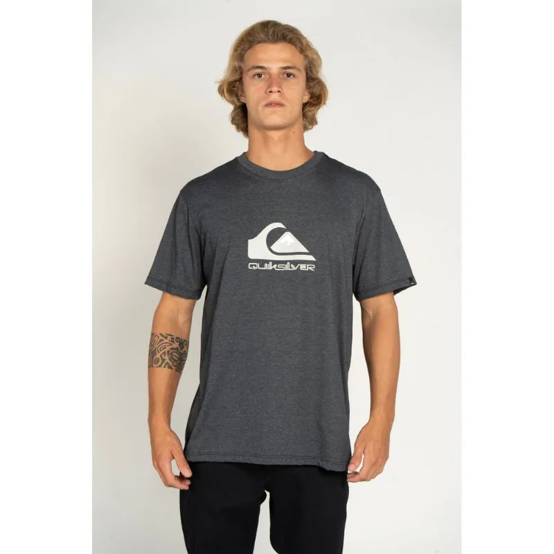 Camiseta Quiksilver M/C Full Logo Preto Mescla-PRETO MESCLA-GG