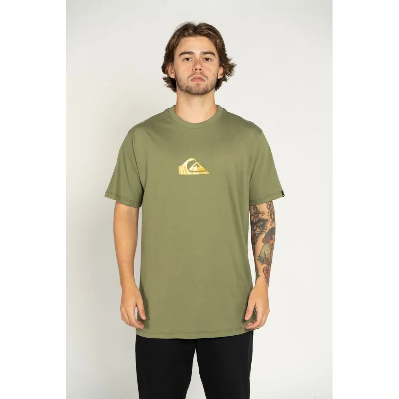 Camiseta Quiksilver M/C Metal Comp Verde Escuro-VERDE ESCURO-P