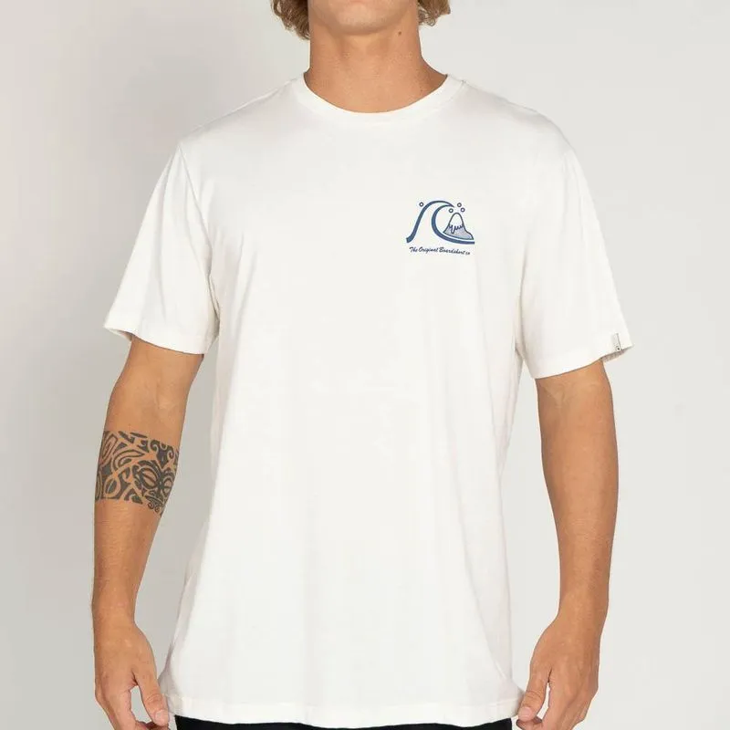 Camiseta Quiksilver The Original WT25 Masculina Snow White P / branco