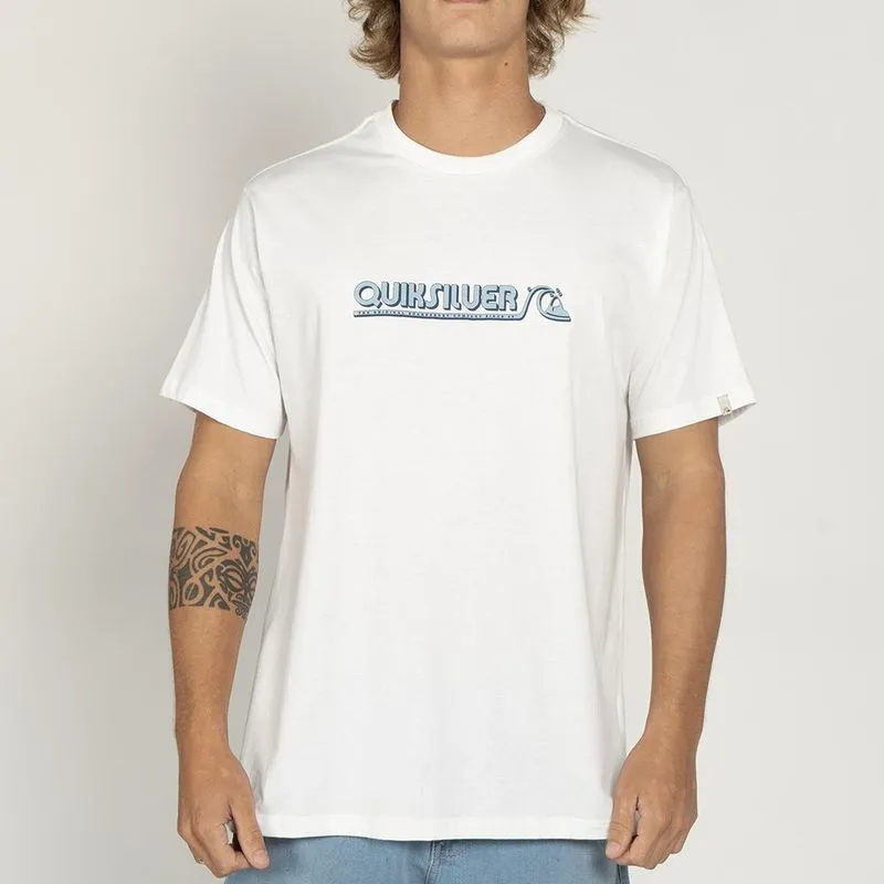 Camiseta Quiksilver Retro Bubble WT25 Masculina Show White GG / branco