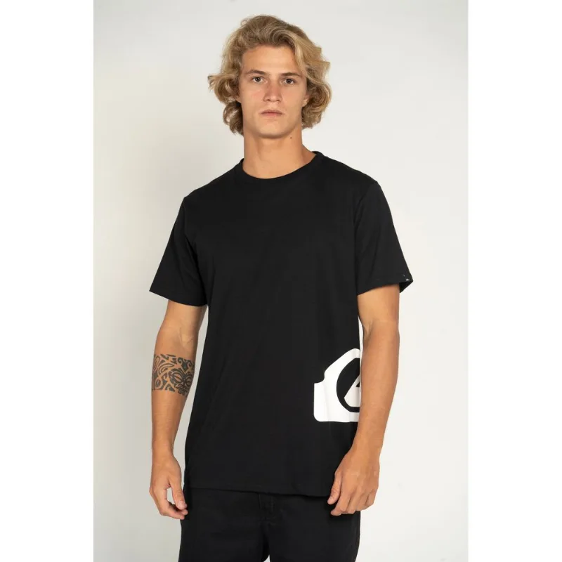 Camiseta Quiksilver M/C Side Logo Preto-Preto-G