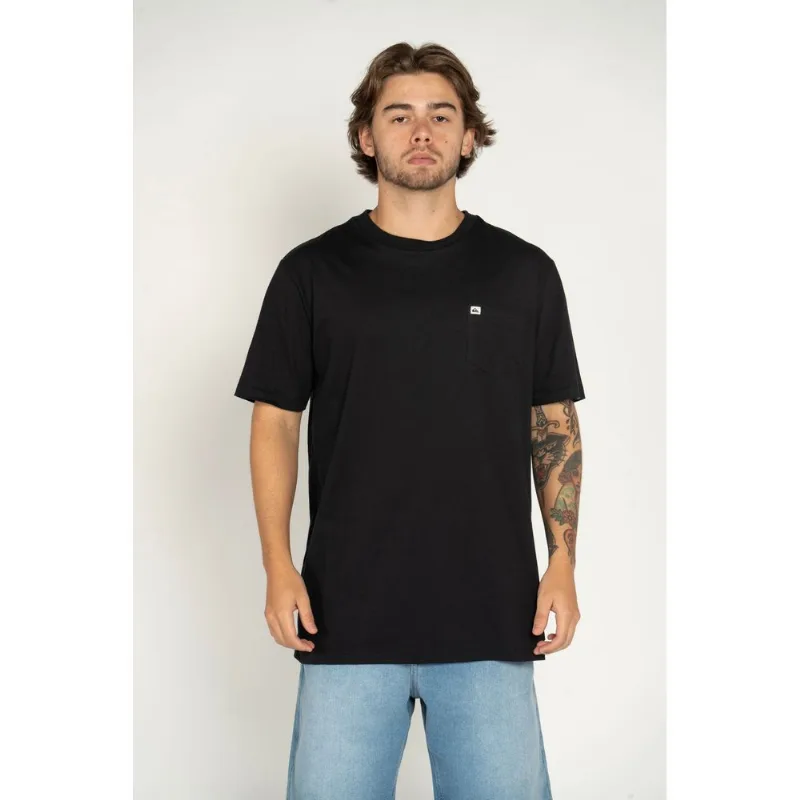Camiseta Quiksilver M/C Omni Pocket Preto-Preto-G