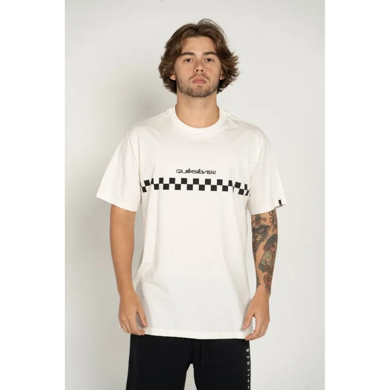 Camiseta Quiksilver M/C Checker Snow White-SNOW WHITE-M