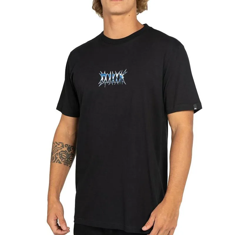 Camiseta Quiksilver Chrome Storm WT25 Masculina Preto G / preto