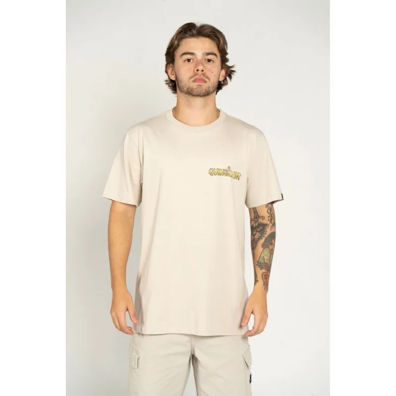 Camiseta Quiksilver M/C Disconnect Effect Areia-Areia-GG