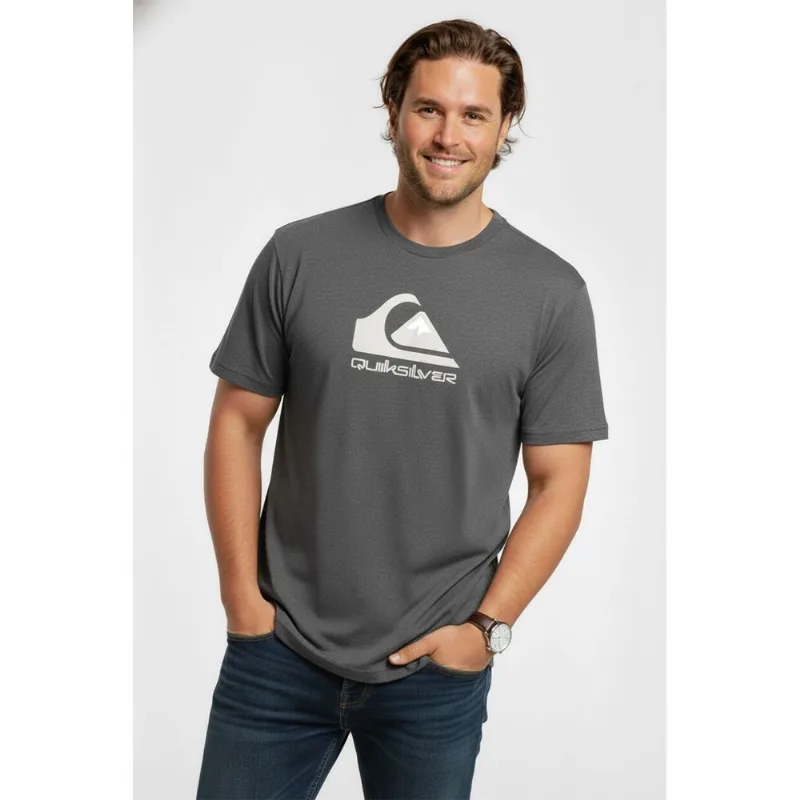 Camiseta Quiksilver M/C Full Logo Ps Preto Mescla-PRETO MESCLA-G1
