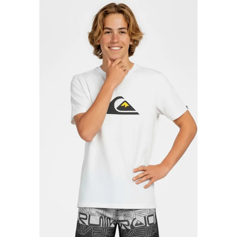 Camiseta Quiksilver M/C Comp Logo Tn Branco -Branco-10