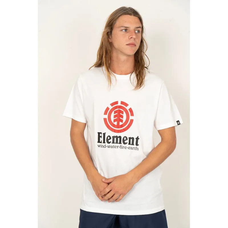 Camiseta Element M/C Vertical Branco-Branco-GG