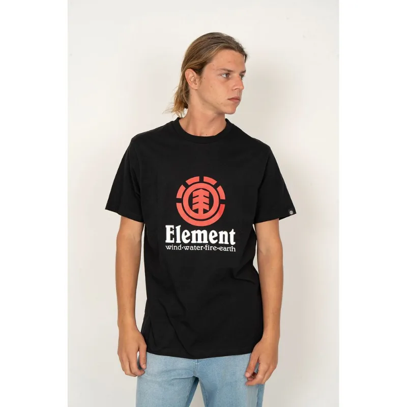 Camiseta Element M/C Vertical Preto-Preto-G