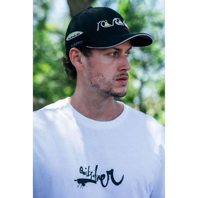 Camiseta Quiksilver M/C Impaired Logo Dna Branco M