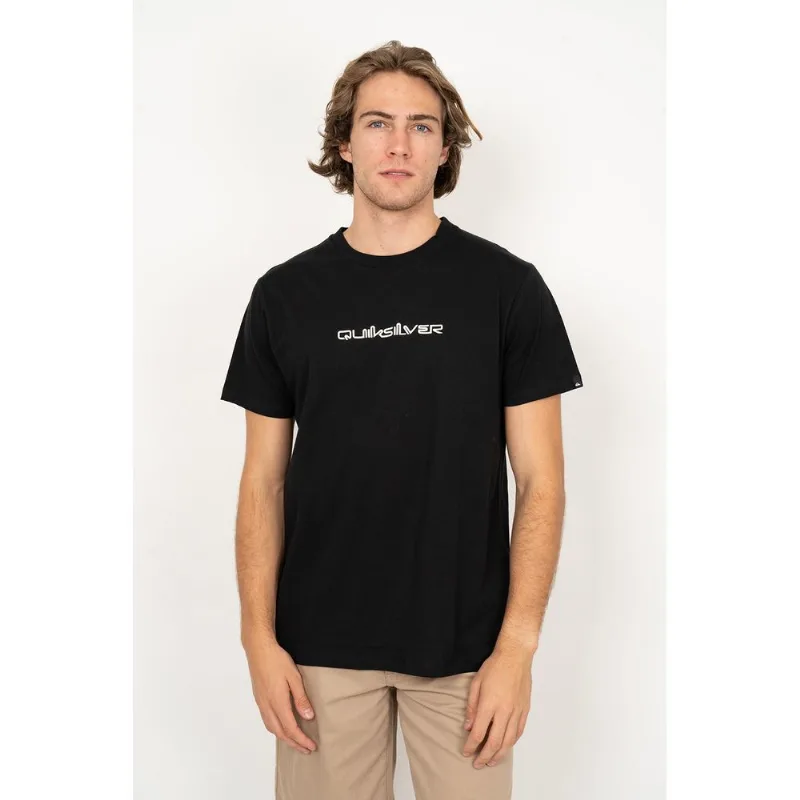 Camiseta Quiksilver M/C Omni Font Preto-Preto-G