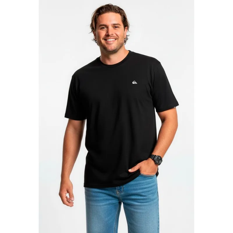 Camiseta Quiksilver M/C Embroidery Ps Preto -Preto-G3