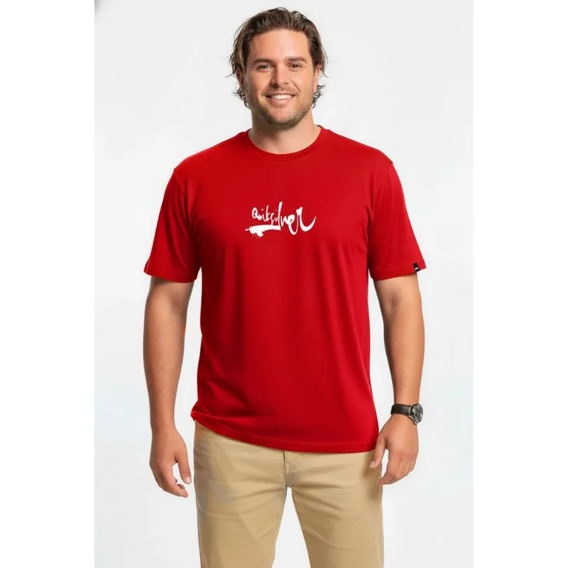 Camiseta Quiksilver M/C Impaired Logo Dna Ps Vermelho G1-Vermelho-G1