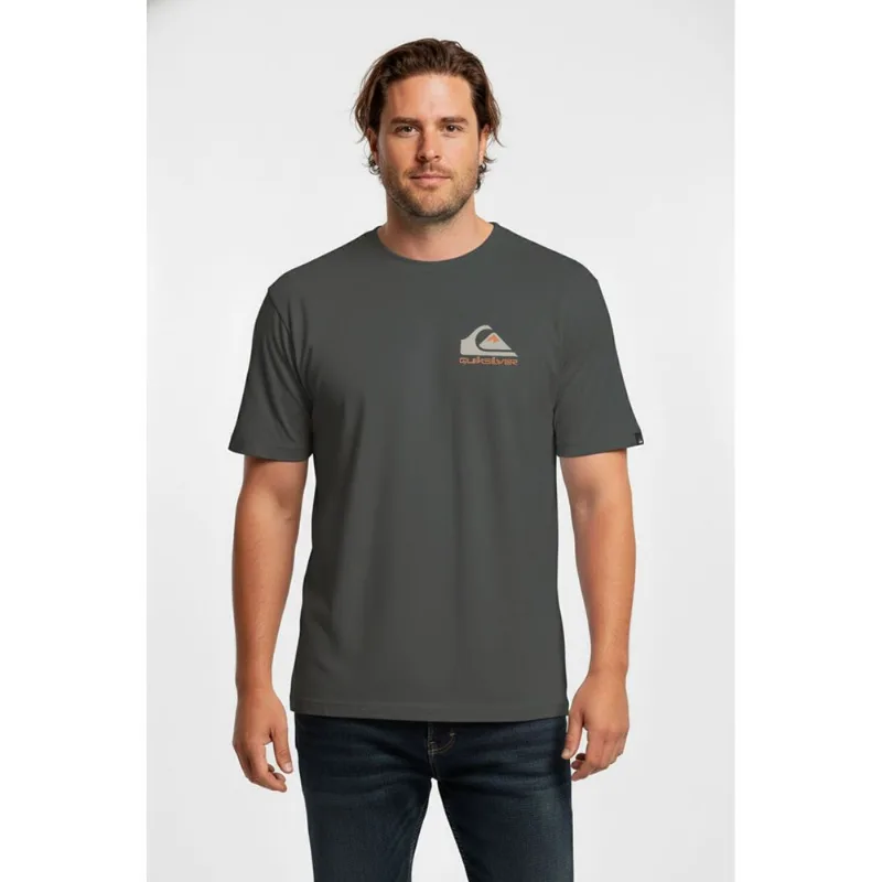 Camiseta Quiksilver M/C Omni Logo Ps Cinza Escuro-CINZA ESCURO-G3