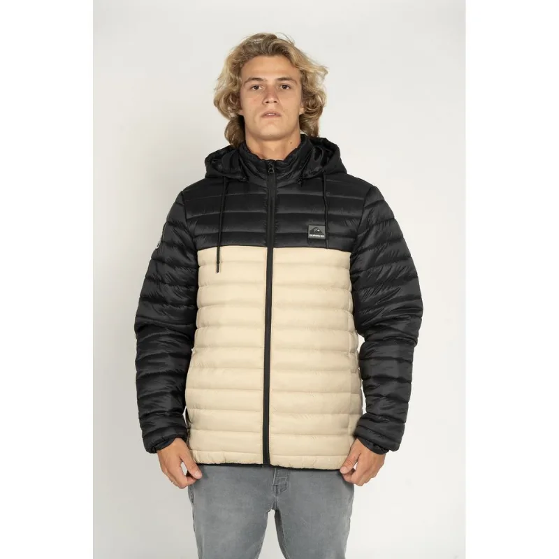 Jaqueta Quiksilver Scaly Bicolor Preto/bege G
