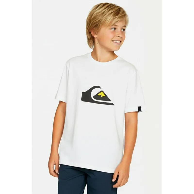 Camiseta Quiksilver M/C Comp Logo Kd Branco-Branco-4