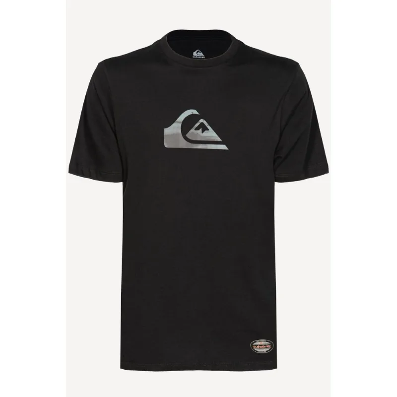 Camiseta Quiksilver M/C Gradient Logo Signature Preto G