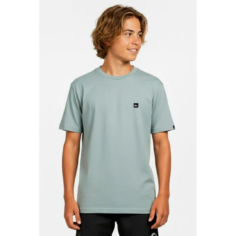 Camiseta Quiksilver M/C Transfer Square Tn Azul Claro -Azul Claro-14