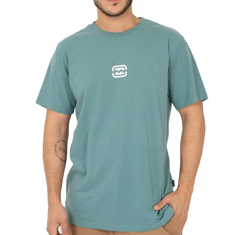Camiseta Billabong Bracket Wave SM26 Masculina Verde M / verde