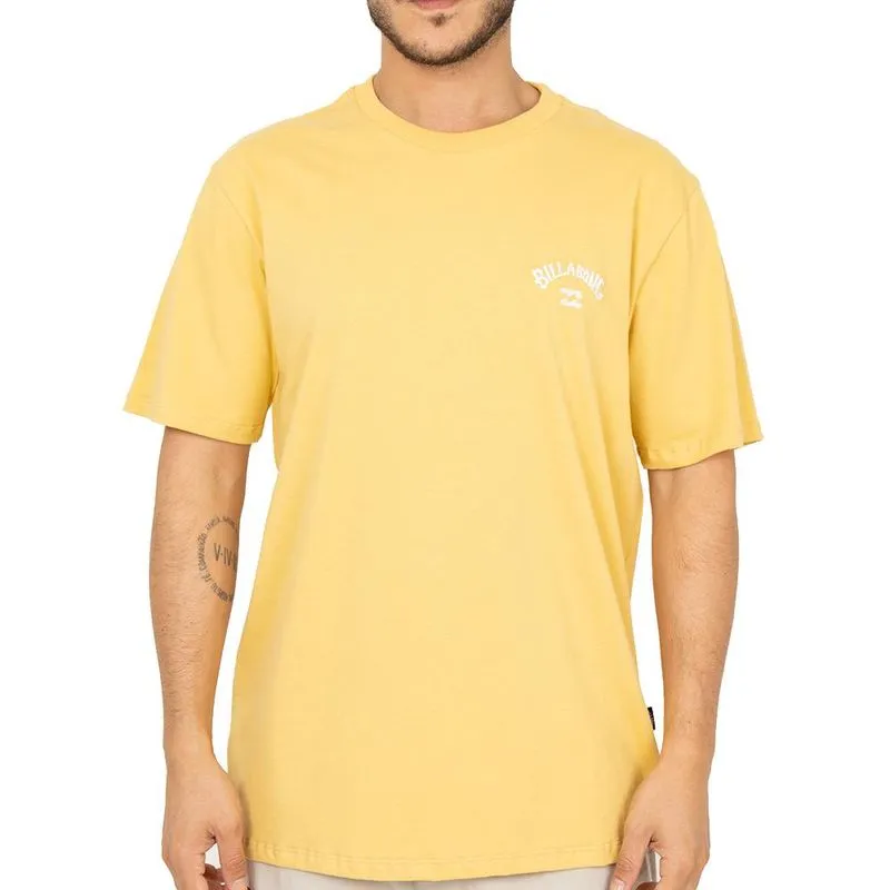 Camiseta Billabong Small Arch SM26 Masculina Amarelo P / amarelo