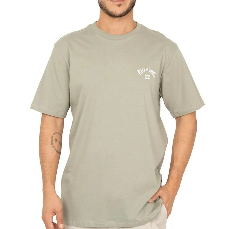Camiseta Billabong Small Arch SM26 Masculina Verde Claro G / verde