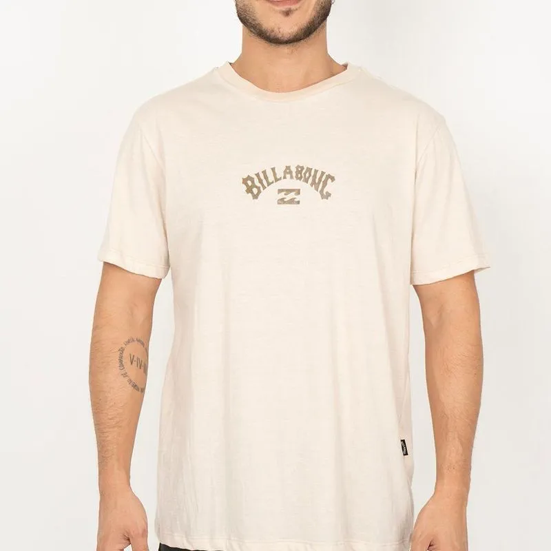 Camiseta Billabong Mid Arch SM26 Masculina Areia M / begê