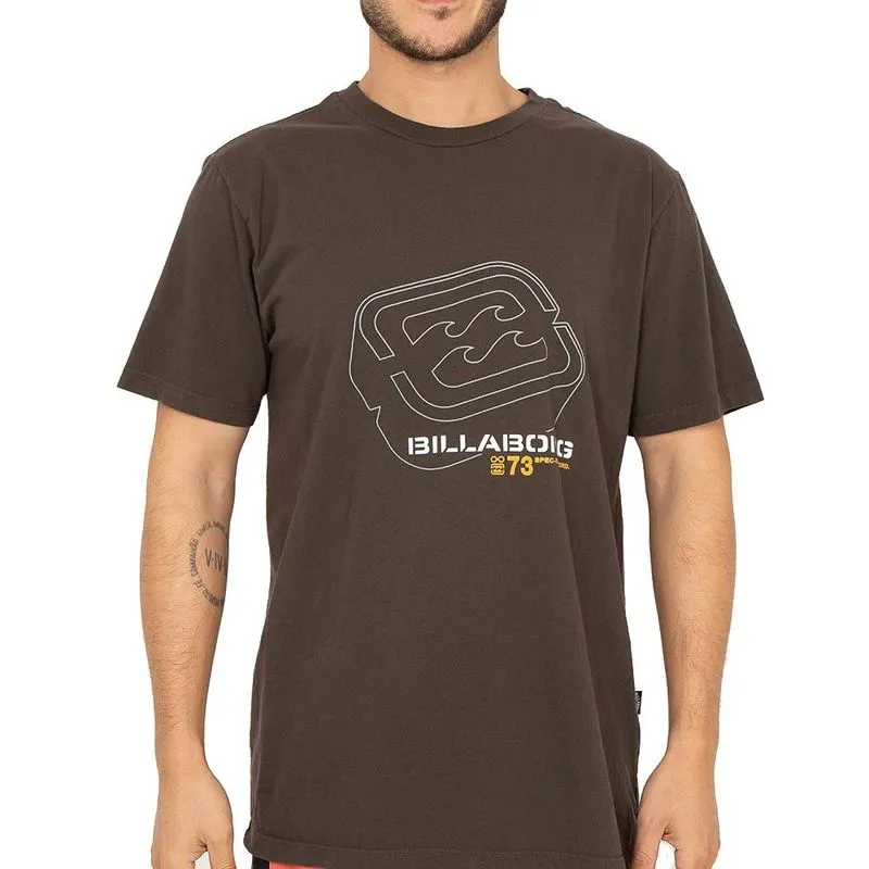 Camiseta Billabong Spec 73 I SM26 Masculina Marrom Escuro G / marrom