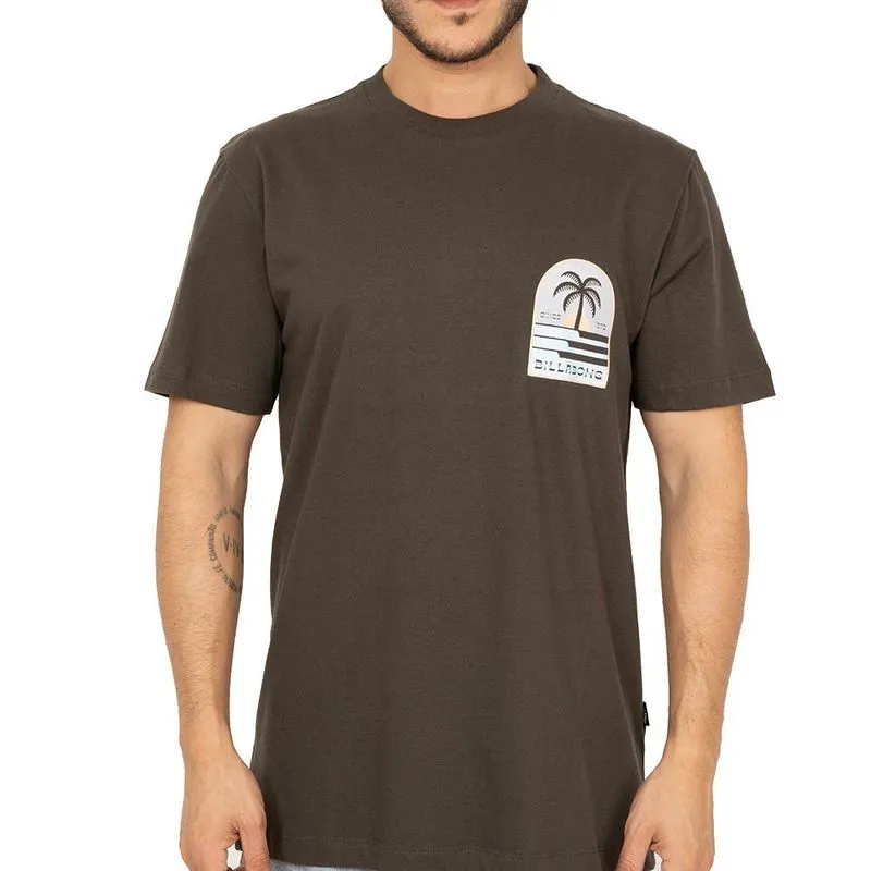 Camiseta Billabong Portal II SM26 Masculina Marrom Escuro G / marrom
