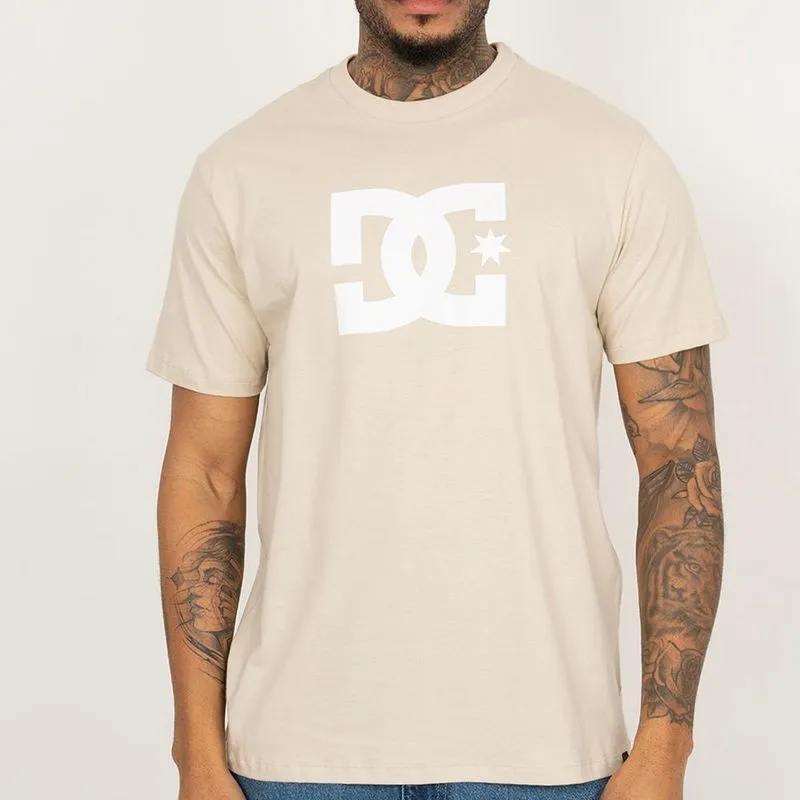 Camiseta DC Shoes DC Star SM26 Masculina Bege GG / begê