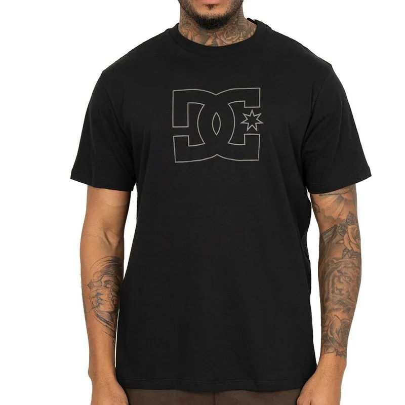 Camiseta DC Shoes Outline Star SM26 Masculina Preto M / preto