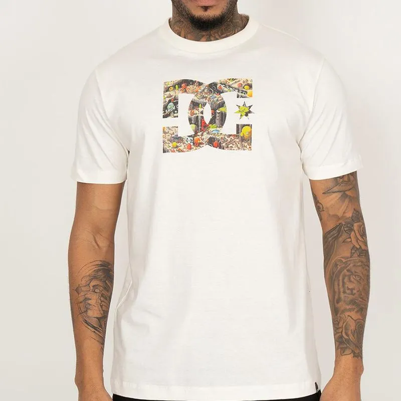 Camiseta DC Shoes DC Star Filled 1 SM26 Masculina Branco M / branco