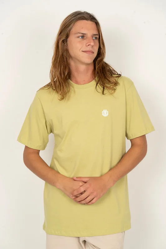 Camiseta Element M/C Basic Crew Verde Claro-Verde Claro-G