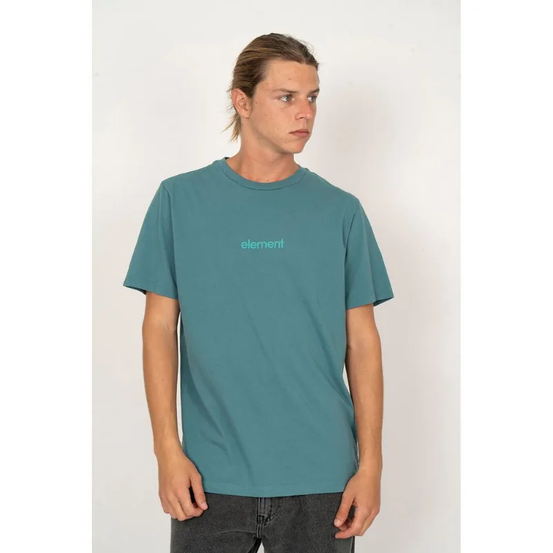 Camiseta Element M/C Simple Logo Petroleo-PETROLEO-M