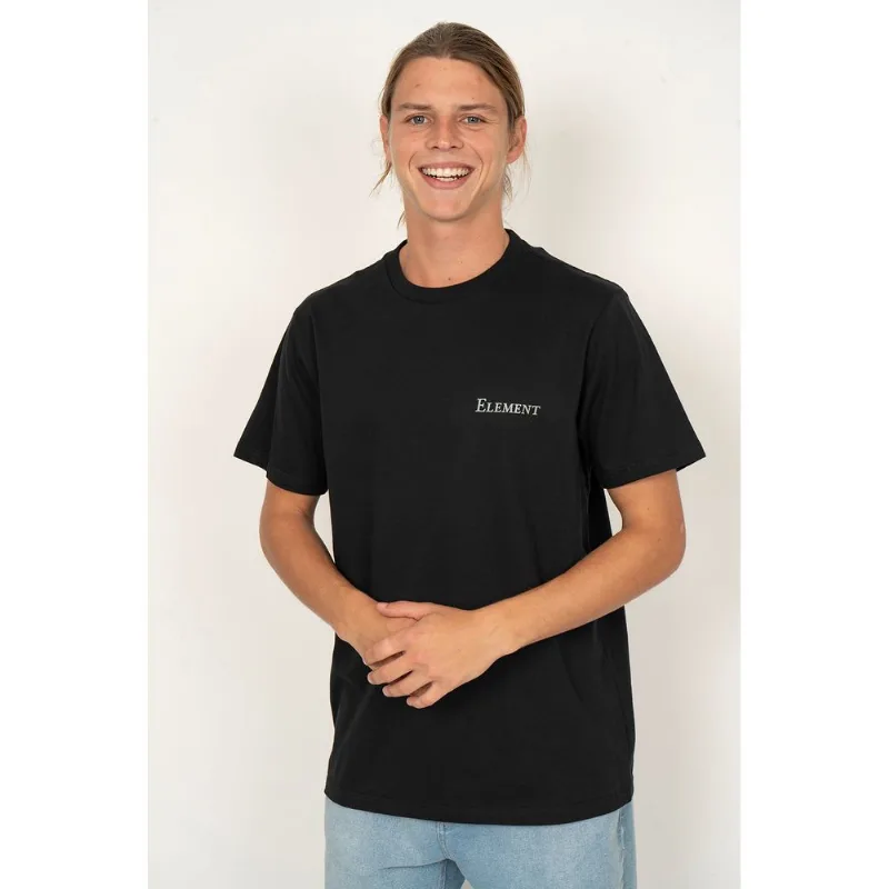 Camiseta Element M/C Open Hills Preto-Preto-M