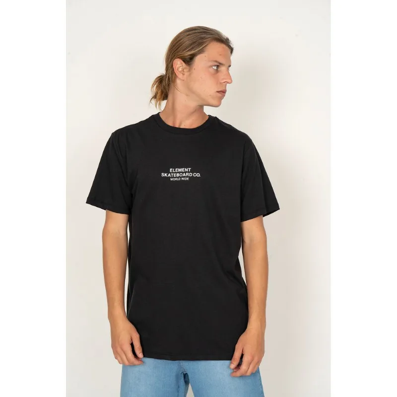 Camiseta Element M/C Skateboard Co Preto-Preto-P