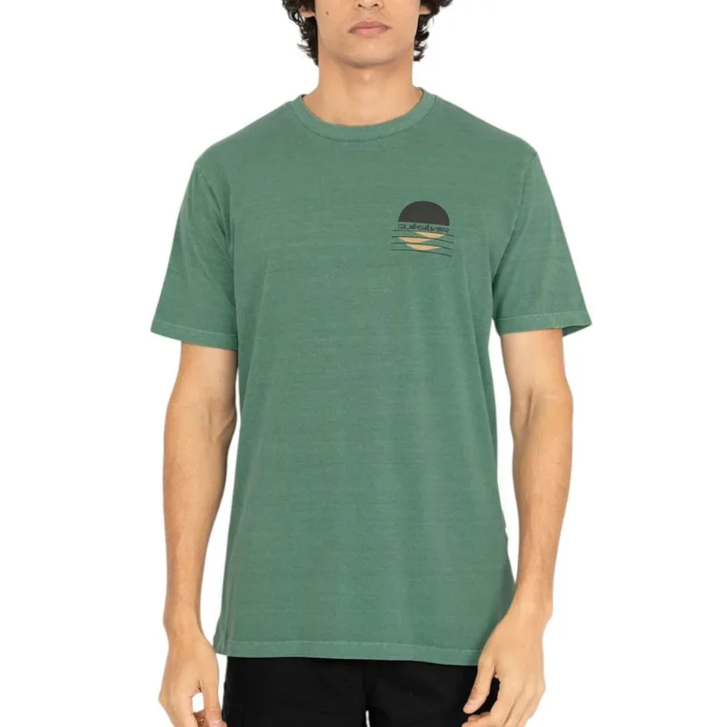 Camiseta Especial Quiksilver Rise Sun Verde