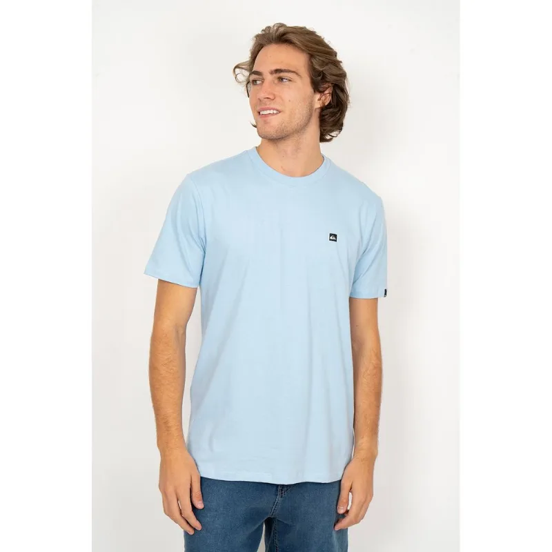 Camiseta Quiksilver M/C Transfer Square Azul Claro-Azul Claro-M