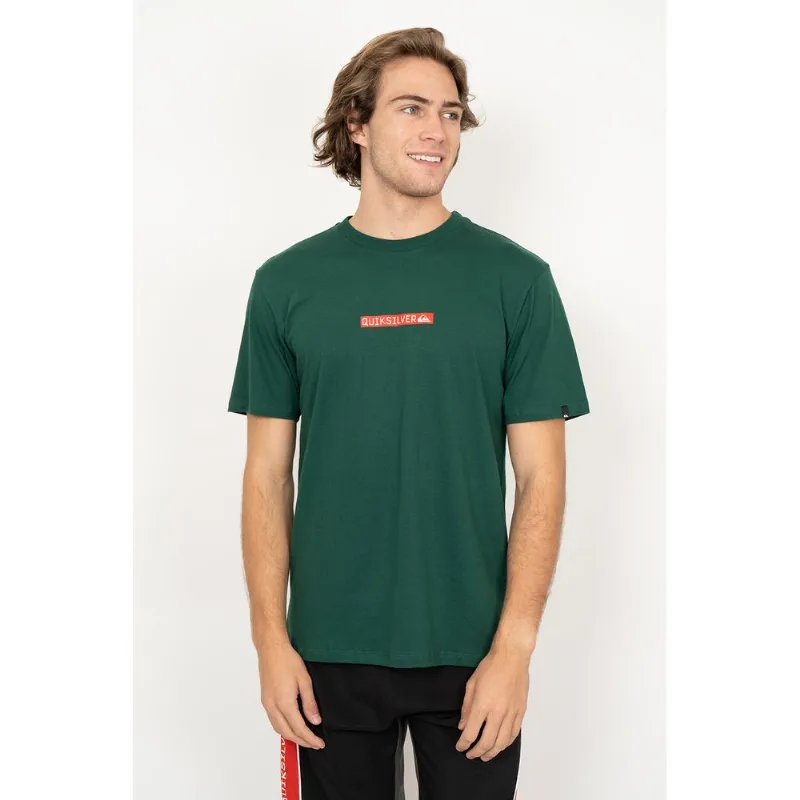 Camiseta Quiksilver M/C Clicker Logo Dna Verde Escuro-VERDE ESCURO-G
