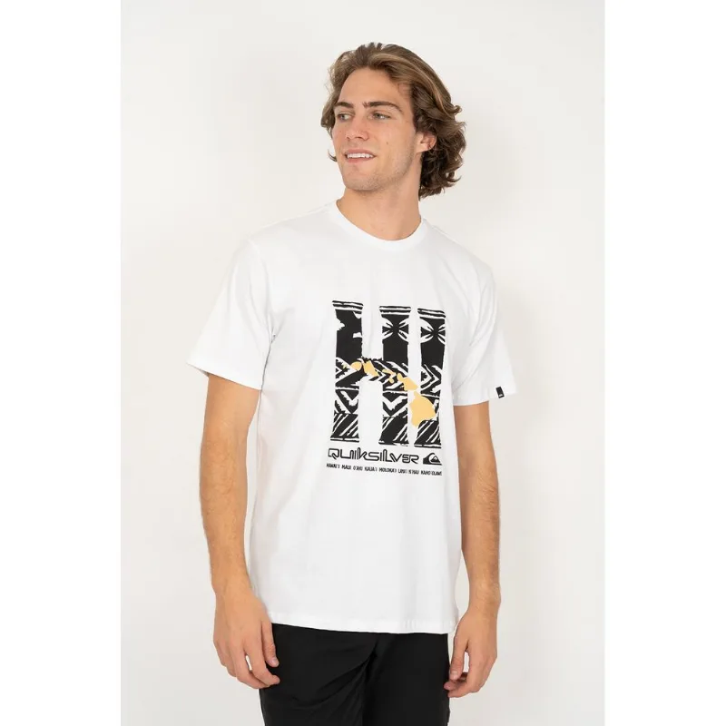 Camiseta Quiksilver M/C Hi Island Branco -Branco-GG
