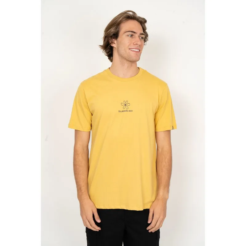 Camiseta Quiksilver M/C Skipping Stones Mostarda-Mostarda-M