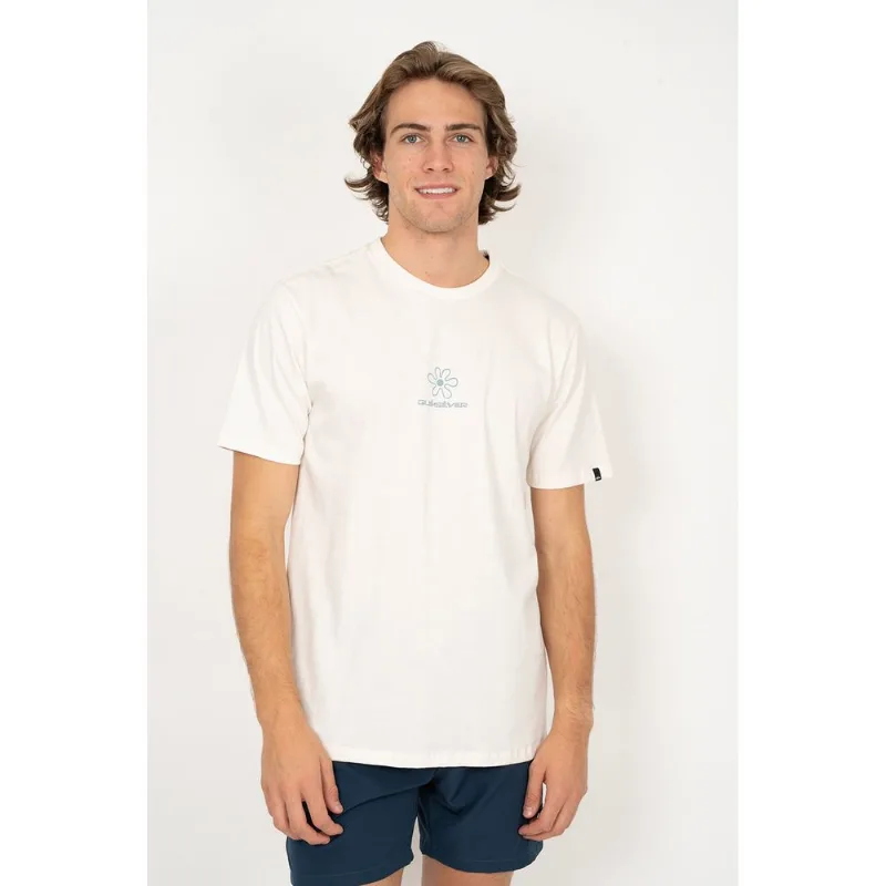 Camiseta Quiksilver M/C Skipping Stones Snow White-SNOW WHITE-P